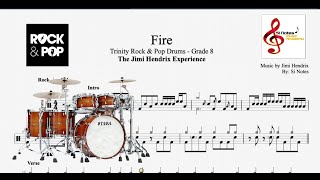 Fire - Jimi Hendrix - Trinity Rock \u0026 Pop Drums - Grade 8