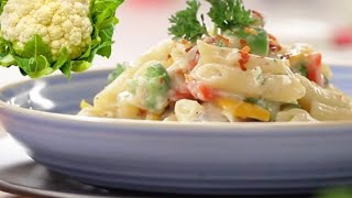 ফুলকপি দিয়ে হোয়াইট সস পাস্তা | Cauliflower White Sauce Pasta