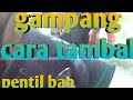 Cara tambal pentil ban motor