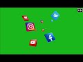 Green Screen Animation SOCIAL MEDIA icon effects HD