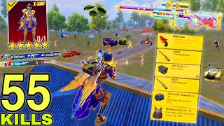 55 Solo KILLS!!😱 MY NEW SEASON BEST GAMEPLAY🔥Pharaoh X-Suit😍SAMSUNG,A7,A8,J5,J7,J2,J3,XS,A3,A4,A5,A6