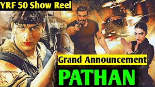 Pathan Movie Grand Announcement 💥 YRF Show Reel On Big Screen I Shah Rukh Khan Salman Akshay