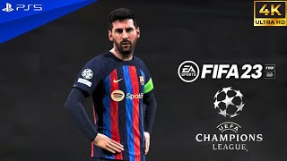 FIFA 23 - Barcelona vs Man City - Ft. Messi | UEFA Champions League Final - PS5 Gameplay 4K