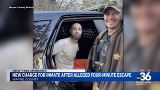 Escaped inmate apprehended minutes later