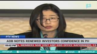 ADB notes, renewed investors confidence in PH