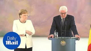 Angela Merkel seen shaking uncontrollably for second time in month