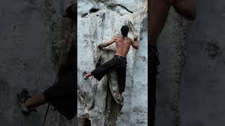 Climbing in Krabi, Thailand, Ao Nang North Wall. Mr Ya route