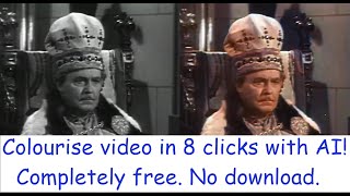 How to easily colourise Black \u0026 White video in 8 clicks with Deoldify AI. Free. No Download. Simple!