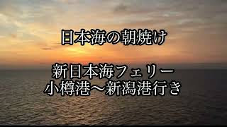 日本海の朝焼け（倍速）