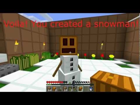 How to Make a Snowman in Minecraft How to Make a Snowman in Minecraft