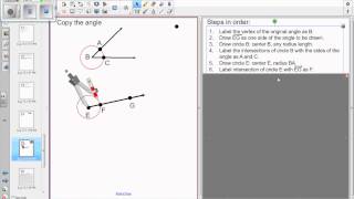 Module 1 Topic A Lesson 3 Copy an Angle