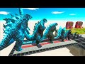 EVOLUTION of GODZILLA 2014 Ice Frostbite Size Comparison VS Team Yellow KING GHIDORAH x KONG Kaiju