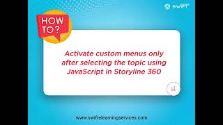 Activate Custom Menus in Storyline 360 Using JavaScript #elearningdevelopment #javascripttutorial