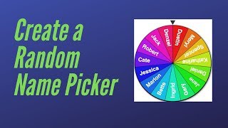How to Create a Random Name Picker With Google Sheets