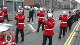 Burntollet Sons Of Ulster FB @ ABOD Remembrance Parade 09/11/24