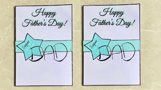 Best Last minute Father’s Day Card😍| Easy DIY Father’s Day Card | Beautiful Greeting Card idea