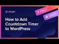How to Add Countdown Timer to WordPress