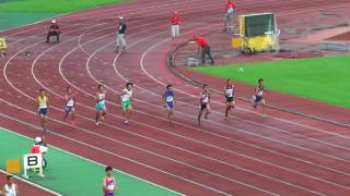 H29　関東中学校陸上競技大会　1年男子100m　予選2組