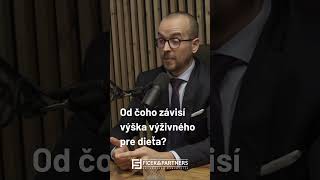 ❓ Od čoho závisí výška výživného pre dieťa? JUDr. Milan Ficek