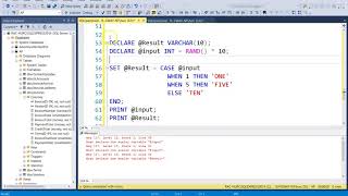 Advanced Databases - Simple Case Structure (SQL Server)