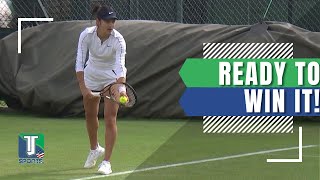WATCH: Emma Raducanu TRAINS with the FOCUS to win Wimbledon