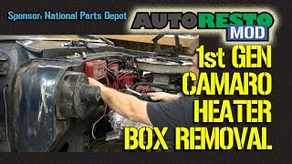 1967 Camaro heater box removal how to Episode 224 Autorestomod