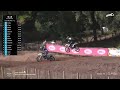 mx nationals 2022 hawkstone park elite pro race talviku and adamson big crash.