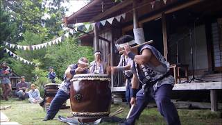 大きな木の下で音楽会2018（熊野市五郷町湯谷） 熊野鬼城太鼓 『寄せ太鼓』 和太鼓演奏