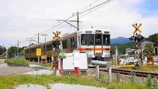 御殿場線【№138】山道踏切・通過・走行映像　静岡県裾野市深良