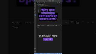 Chaining Comparison Operators in Python #coding #programming #python