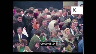 1960s UK, Horse Racing Sports Crowds, 35mm