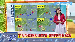 20180531中天新聞　【氣象】今上半天仍高溫炎熱　午後降雨範圍增