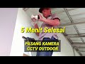 Installasi Kamera cctv Di Tembok #shorts #cctv #edukasi #hikvision