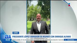 López Obrador se reúne con el gobernador de Jalisco, Enrique Alfaro | Imagen Noticias al amanecer