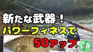 【パワーフィネス】初チャレンジで50アップ‼️【川スモール】【Black bass】【ヴァラップスイマー3.3】【スパテラ7.8】【11月】【12月】