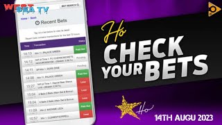 Hollywoodbets Betting tips | Ticket payout: R75.5k |westseatv (Mon,14 Aug 2023)