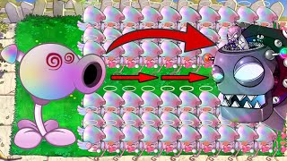 Hypno Peashooter X Hypno Shroom Cattail Vs Giga Zomboss vs Gargantuar - Plants vs Zombies Hack