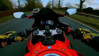 HONDA CBR 650 R WINTER RIDE(2) [ENGINE NOISE ONLY] QUICKSHIFTER 4K UHD POV ASMR #honda #motorcycle