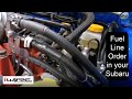 Fuel Line Order for your Subaru Engine Bay