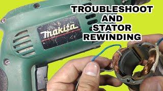 Troubleshoot and stator rewinding