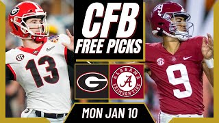 College Football Free Picks | GEORGIA vs ALABAMA Prediction | NCAAF Picks