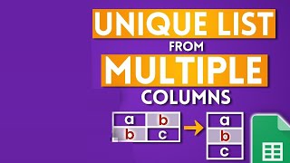 How to Get a UNIQUE List from Many Columns Using FLATTEN in Google Sheets