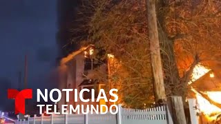 Una explosión de gas en Nueva York deja dos bomberos y un residente heridos | Noticias Telemundo