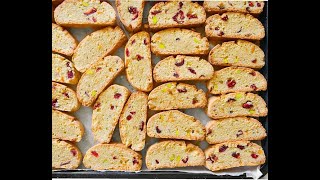 Pistachio Cranberry Orange Biscotti #cranberrybiscotti #biscottirecipe