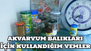 Akvaryum Balıkları İçin Kullandığım Yemler