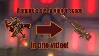 Roblox mm2 (Murder Mystery 2) Vampire’s set to ginger scope in one video! (Trading video)