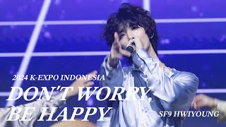 [4K] 241116 SF9 휘영 Hwiyoung 직캠 Fancam Don't Worry, Be Happy DWBH @K-EXPO INDONESIA JAKARTA