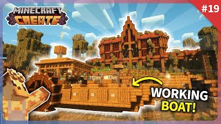 I built a BOAT, TRAIN and more LOGISTICS in Minecraft Create Mod! [#19]