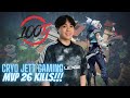 Pro Jett🔪 MVP!!! 100T Cryo Jett🔪 VOD!