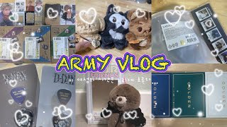 [아미로그] #15 | 아미는 끝까지 살아남아😎• 레이오버 앨범깡🐻 • 얌얌/랩멍/햄콩 • 멤버쉽키트 • 골든 앨범깡🐰 • 두더지 인형 키링 • 슈가콘 기타피크🎸 • 레이오버 MD